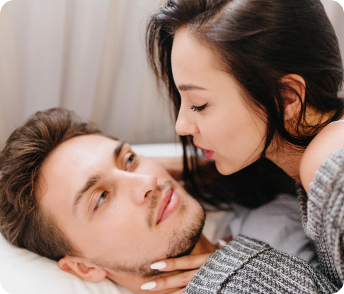 Besos románticos con IA