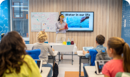 Presentaciones de diapositivas para escuelas